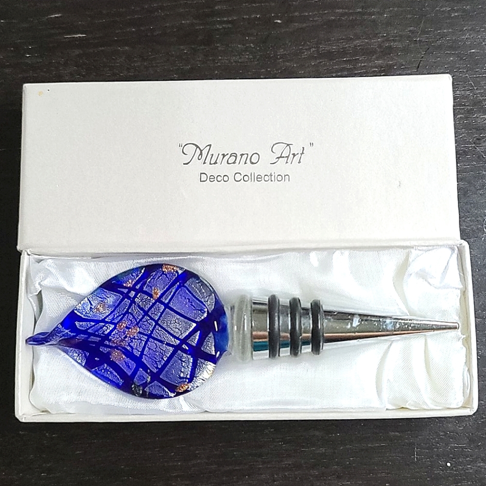4/17 MURANO ART DECO COLLECTION WINE STOPP…
